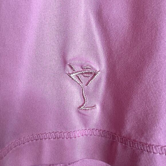 Golftini Golf Top Polo Shirt Women Medium Pink Long Sleeve UPF 30 Sun Protection - Picture 10 of 13